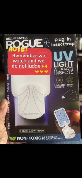 Video review of Bell + Howell Rogue Indoor Fly Insect Trap With Night Light - Plug in Sticky Bug Catcher, Pest Repeller Indoor Bug Trap for Flies, Fruit Flies, Gnats, Odor Free  by munky1976