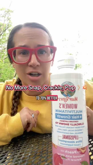 Video review of MaryRuth's MaryRuth's Women's Multivitamin + Hair Growth Liposomal - Thicker Hair - Reduce Wrinkles & Fine Lines - With Ashwagandha & Maca Root - 15.22 Fl Oz  by 6781a2eea03e7e41a75cc8ee