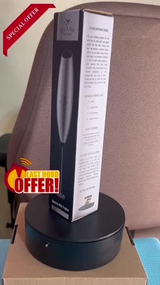 Video review of Zulay Kitchen Powerful Milk Frother - Electric Hand Mixer Wand  by 6789cb5abb6776f884849a76