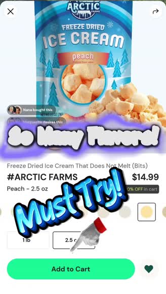 Video review of Arctic Farms Freeze Dried Ice Cream That Does Not Melt (Bits)  by 67982e68a95c8da81a57d575