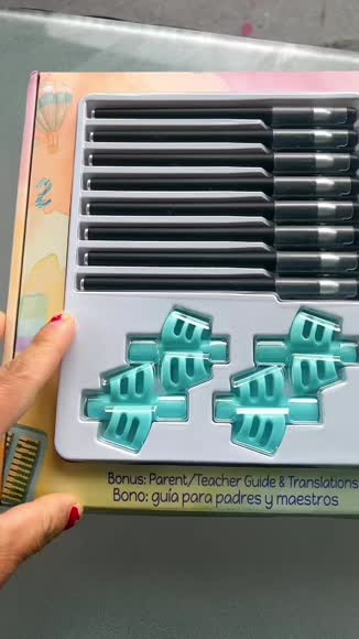 Video review of Grooved Learning Spanish Handwriting Workbooks - Mess-Free Reusable Pages for Kids - Set of 4  by 6754c55bb4f052a30fc5df5d