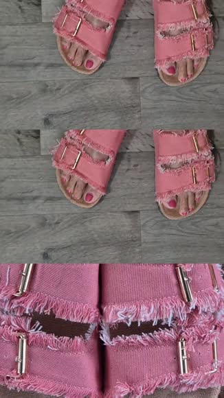 Video review of Roxoni Roxoni Women's Comfort Flat Sandals Double Buckle Adjustable Straps Flat Slides Footbed Suede  by 6784c14396a5f1cfa40bf7b1