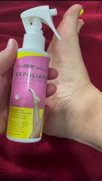Video review of Mybiomiracle Exfoliating Foot Peeling Spray  by 6786fb1ca3d389037affca46