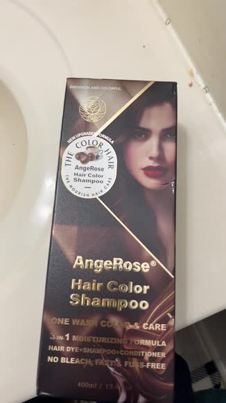 Video review of AngeRose Chestnut Brown 3-in-1 Hair Color Dye+ Shampoo+ Conditioner, Hair Dye Shampoo, Instant Grey Hair Coverage, Perfect Gifts for Women & Men  by 6758e7cd3861669f298d0e53