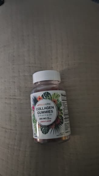 Video review of Vitamatic Vitamatic Hydrolyzed Collagen Gummies with Vitamin C, Zinc and Biotin, 200 mg - Healthy Skin Support - 60 Gummies  by 678592c1ad8c3a894cea8d6a