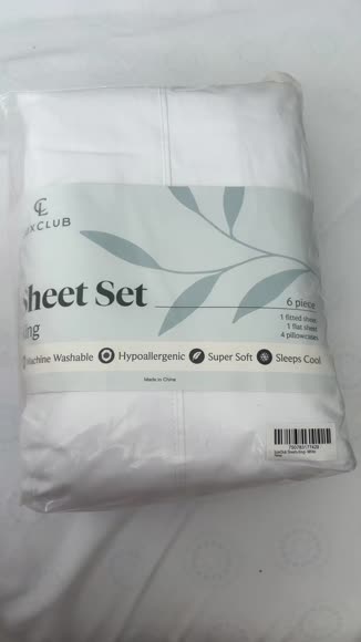 Video review of Luxclub 6PC Extra Soft Cooling Queen Bed Sheet Set - Aqua  by 678682d9ce6394328624b9cf