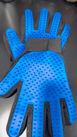 Video review of Mr. Peanut's 2 Pak Hand 259 Silicone Pins Pet Grooming Gloves  by 6789aa8532d86d8917543d97