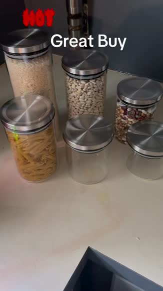 Video review of JoyJolt Glass Storage Jars With Airtight Lids Set  by 678897ea165387239e15d7ff