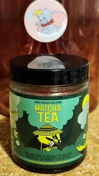 Video review of Honey Badgers Bee Farm Matcha Green Honey Tea  by 678abc2709dd4f6abf3e074d