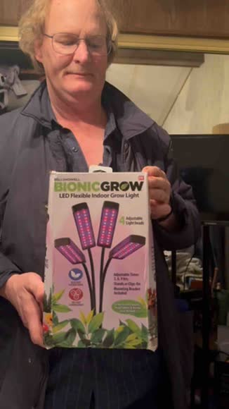 Video review of Bell + Howell Bionic Grow Light - Adjustable Full Spectrum LED Grow Lamps W/ Timer  by lee4jc7