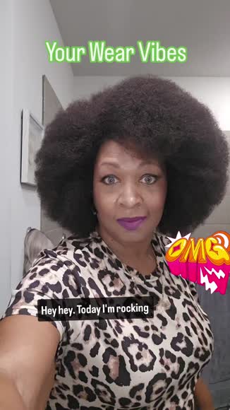 Video review of Your Wear Vibes 100% Human Hair Afro Kinky Curly Lace Front Wig  by 6796d9fb8333585a08d6028b