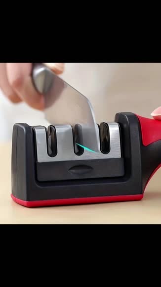 Video review of Krediz 3 Stage Knife Sharpener  by 682565ef628b593b1dd90fa8
