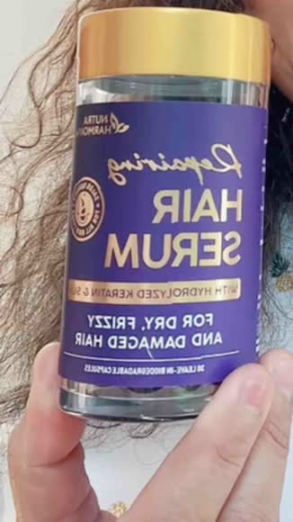 Video review of NUTRAHARMONY Hydrating Hair Serum/Oil Capsules For Damaged Hair  by 67805c426f59f2eb06660d3f