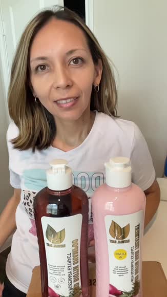 Video review of Natural Sant Onion, Rosemary & Biotin Set: Shampoo & Treatment: Helps stimulate growth - Hair restoration  by 676e0a30502978648cc1853a
