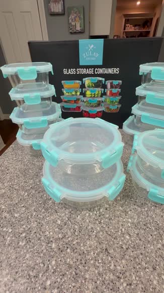 Video review of Zulay Kitchen 12-Pack Glass Storage Containers With Leakproof Lids Set  by 679987425fd4c0cb7e8bc4af