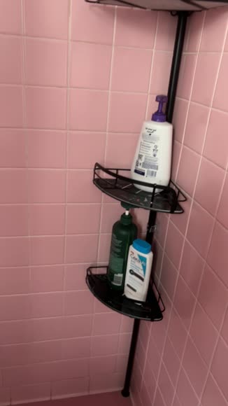 Video review of Directdeals Rust-Resistant Corner Shower Caddy  by 67d5b99ea4ce2df50a2293f9