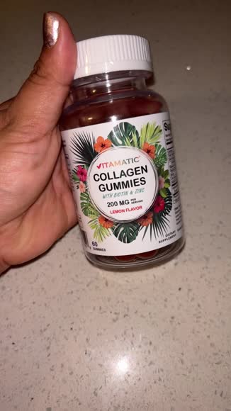 Video review of Vitamatic Vitamatic Hydrolyzed Collagen Gummies with Vitamin C, Zinc and Biotin, 200 mg - Healthy Skin Support - 60 Gummies  by 6789bfab97be74e6078b8fb3