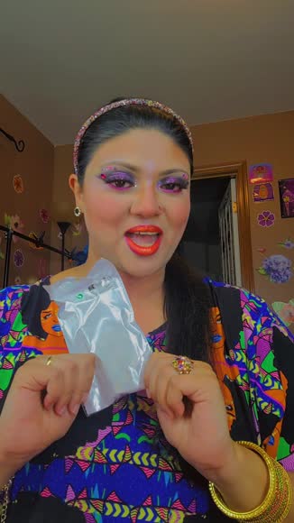 Video review of Your Wear Vibes Long Geometric Gemstone Statement Dangle Earrings  by mili.rani1590