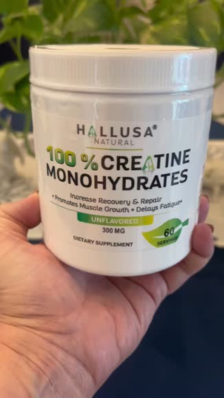 Video review of HALLUSA NATURAL Creatine Monohydrates Powder  by soonerhog88