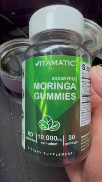 Video review of Vitamatic Moringa 100mg (50:1 Extract), Natural Mixed Fruit Flavor 60 Gummies - immune support, energy levels, and detoxification  by 6784660aa970fc9cecbb3782