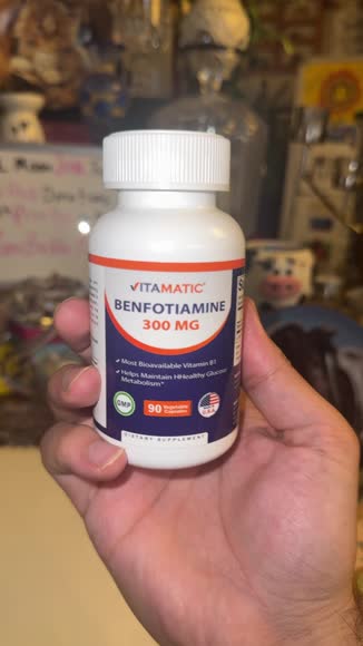 Video review of Vitamatic Benfotiamine 300mg - 90 Vegetarian Capsules - Promotes Metabolism  by 6791b779818a02cab66317ab