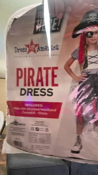 Video review of Dress Up America Pirate Costume - Kids  by 679e504bd806838fc4d0bee6