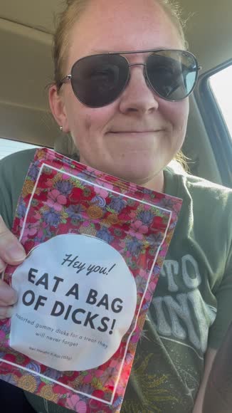 Video review of Dick At Your Door Bag of Dicks: Gummy Penis Candy  by 680076097115f0bd74a0d41f