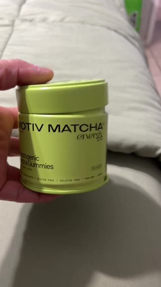 Video review of Motiv Matcha Matcha + Mushroom Gummies | Natural Energy, Focus & Immune Support | 300mg Concentrate | Vegan, Non-GMO  by 