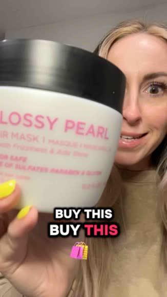 Video review of Luseta Beauty Luseta Glossy Pearl Hair Mask for Shine Hair  by christinehill1130