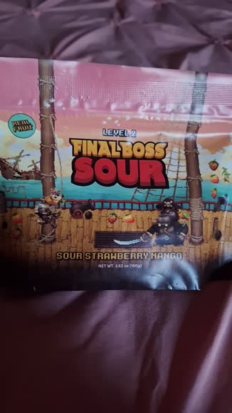 Video review of Final Boss Sour Level 2 Strawberry X Mango  by 678c61e4f48d7e78b8cffaac