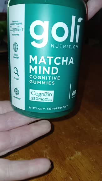 Video review of Goli Nutrition Matcha Mind Gummies with Cognizin  by juliaeubanks72