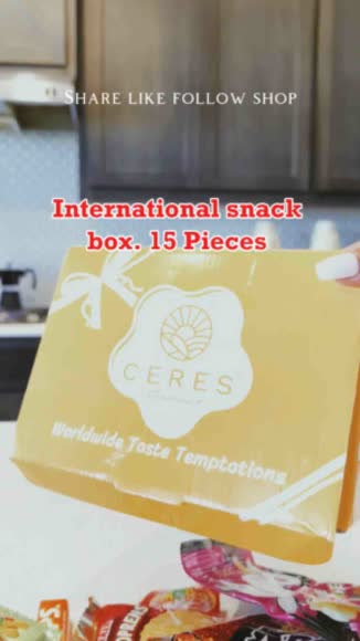 Video review of Ceres Gourmet International Snack Box, 15 Pcs  by 678d595ee986182e6048b188