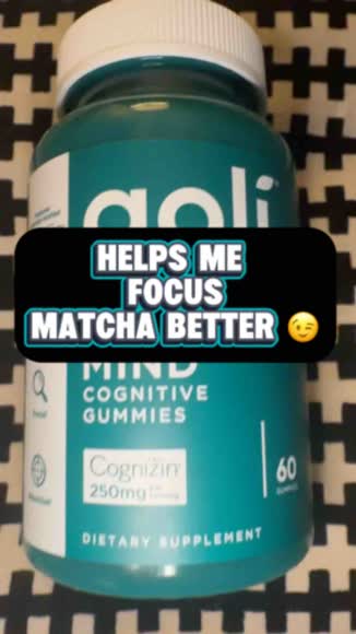 Video review of Goli Nutrition Matcha Mind Gummies with Cognizin  by 664e90075c794ac1a26e9b45