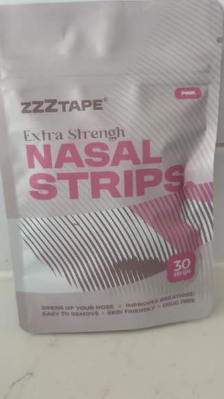 Video review of ZzzTape Nasal Strips  by narayani46