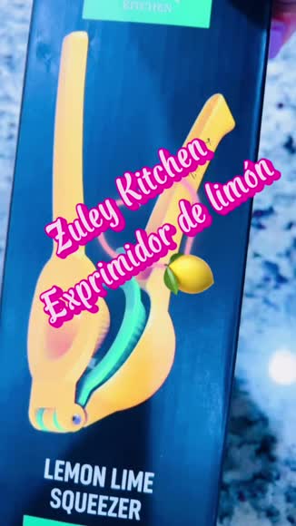Video review of Zulay Kitchen Metal Lemon Lime Squeezer 2 in 1 Great Extraction  by 6784890edb40bb75a5a2509b