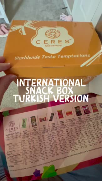 Video review of Ceres Gourmet International Snack Box, 15 Pcs  by 671cf1bde1ccffc35a40b0bb