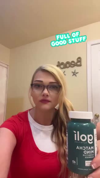 Video review of Goli Nutrition Matcha Mind Gummies with Cognizin  by 678d8f67d291ab238de08a36