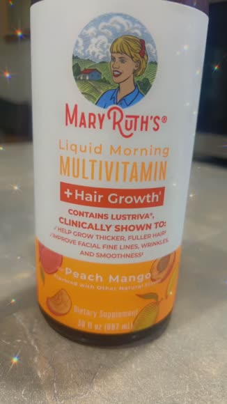 Video review of MaryRuth's MaryRuth's Liquid Multivitamin + Hair Growth With Clinically Tested Lustriva - Thicker Hair - Reduce Wrinkles & Fine Lines - Haircare - 30 Fl Oz 3-Pack  by 678db19ef63102cc133d2878