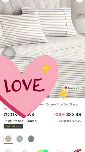 Video review of CGK Linens 4 Piece Soft Striped Pattern Queen Size Bed Sheet Set - Beige Stripes  by 676dffe7cceb9b07605e8aec