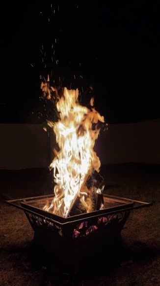 Video review of Sunnydaze Northern Galaxy Square Outdoor Fire Pit With Cooking Grate & Spark Screen  by 66bc01f012bcfa45f03667d8