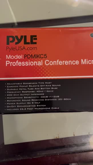 Video review of Pyle Table Top Mounted Conference Microphone  by 678870d1a8928b570c47df8f