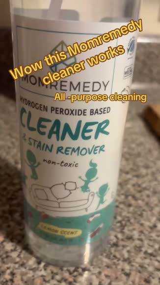 Video review of MomRemedy Ultra Effective, Non-Toxic, All-purpose Cleaner & Stain Remover 24oz (2-pack)  by 67803a802f81745819407b3e