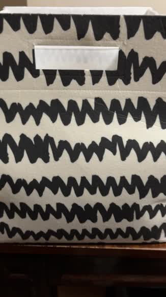 Video review of Dance Happy IKEA cubby shelf washable felt storage bin - Zigzag black  by 665a37787d534840d523b225