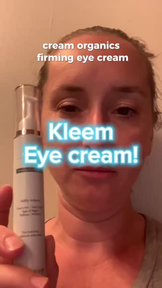 Video review of Kleem Organics Anti-Aging Eye Cream for Dark Circles and Puffiness with Peptides  by 66b4b13cbf9f76d361fa4e6d