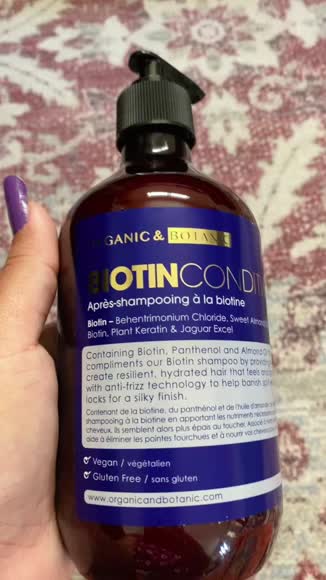 Video review of Organic & Botanic Biotin Conditioner  by 