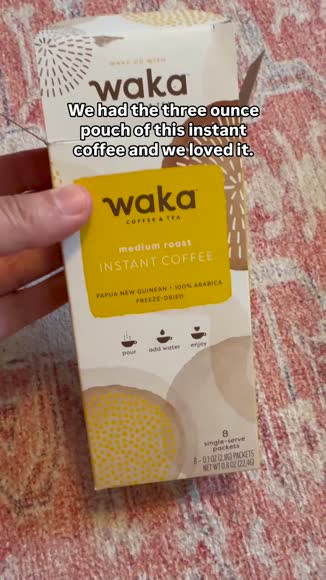 Video review of Waka Coffee & Tea Medium Roast Papua New Guinean Single-Serve Instant Coffee  by 670457079ec1aa4af20f76bf
