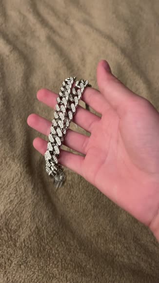 Video review of JoeyTheJewelryNY Hip Hop Set Miami Cuben Necklace Bracelet Icedout Watch #4  by 6851db986c9ce3839dc0910b