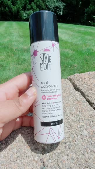Video review of Style Edit Root Concealer Touch Up Spray  by 67870eb559fd619d7b7c7e00