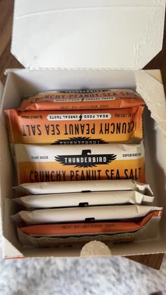 Video review of Thunderbird Crunchy Peanut Sea Salt  by 680e86453d845a03ce722cd0