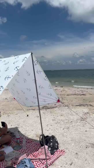 Video review of Red Suricata TeePee Beach Tent & Beach Canopy for 1-2 Persons, UPF50 Sun Shade  by vanesalazar0630